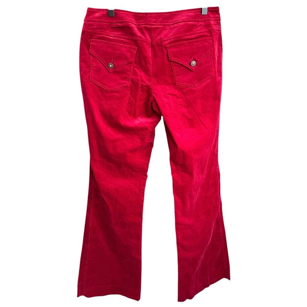 Vintage S&D Corduroy Bootcut Flare Pants Size 8 Red 90s Retro Made in the USA - Picture 2 of 14